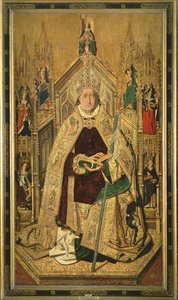 1474年，圣多米尼克登基作为筒仓的方丈 作者 BartoloméBermejo